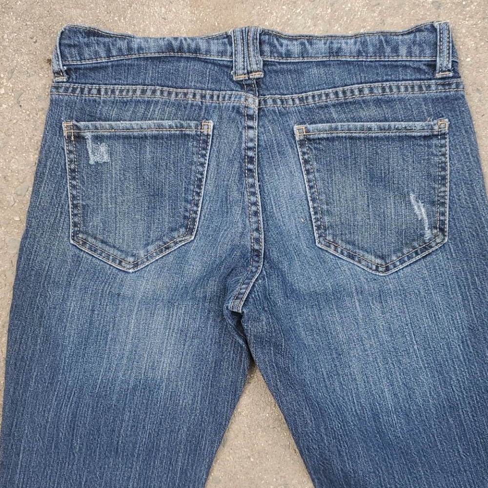 RELISTEDDark destructed low rise bootcut jeans - Picture 4 of 4